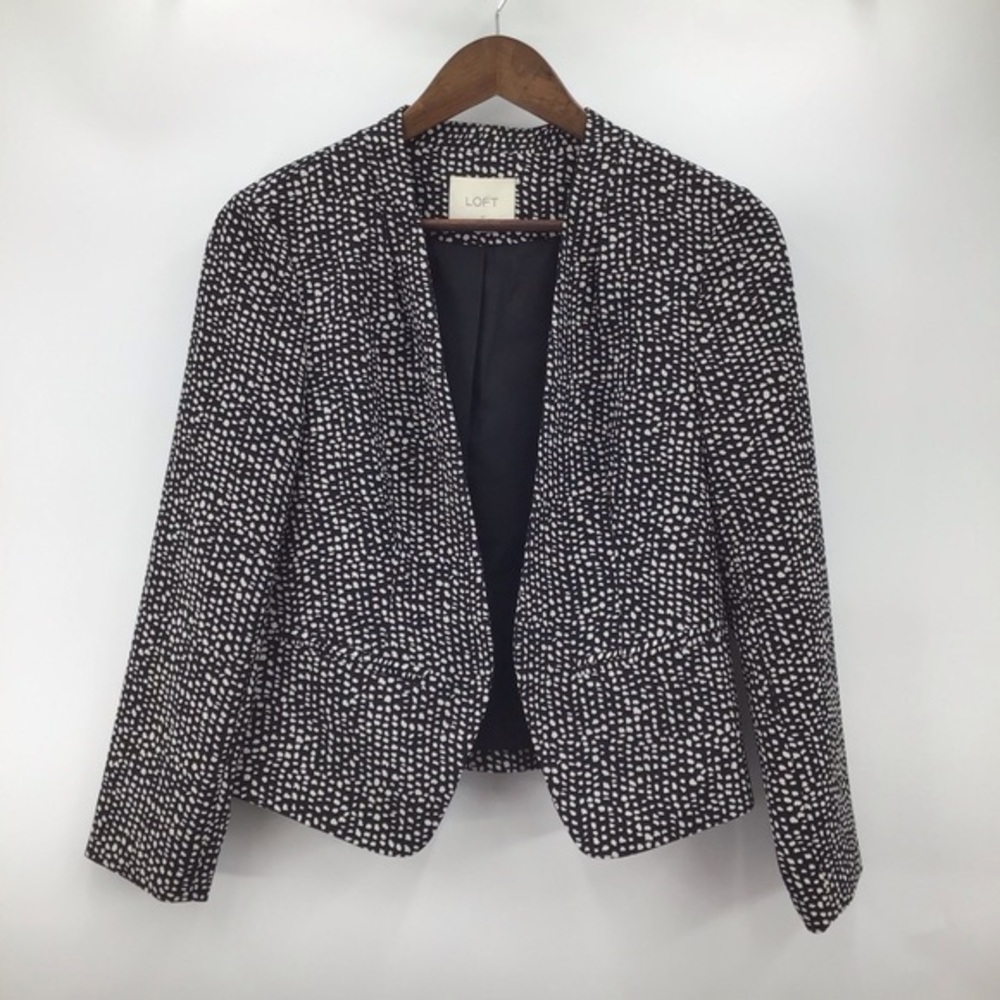 LOFT Monochrome Black and White Women's Blazer